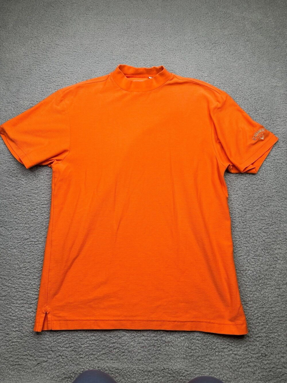 Callaway Golf drysport mock neck short sleeve top sz medium Orange Tn. Vols UTK